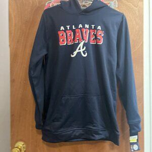 Kids size XL 16/18  NWT Genuine Merchandise Atlanta Braves Blue Hoodies